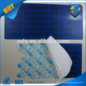 PET Material Custom logo Anti-counterfeiting label stickers